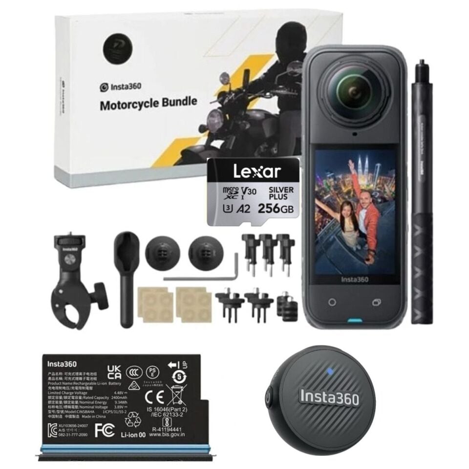 Insta360 X5 Aksiyon Kamerası Süper Moto Kit
