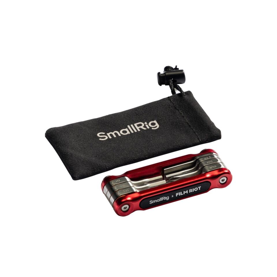 SmallRig 4811 FILM RIOT 7'si 1 Arada Katlanır Anahtar Seti (Kırmızı)