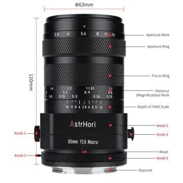 AstrHori 85mm F2.8 Tilt - Macro Lens (Canon RF)