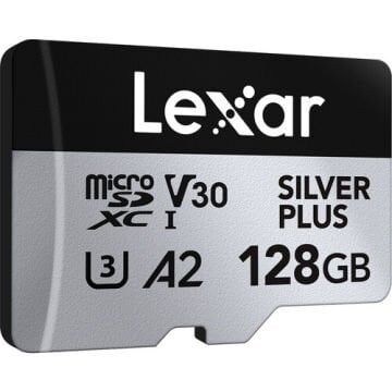 Lexar 128GB UHS-I microSDXC V30 Silver Plus Professional Hafıza Kartı