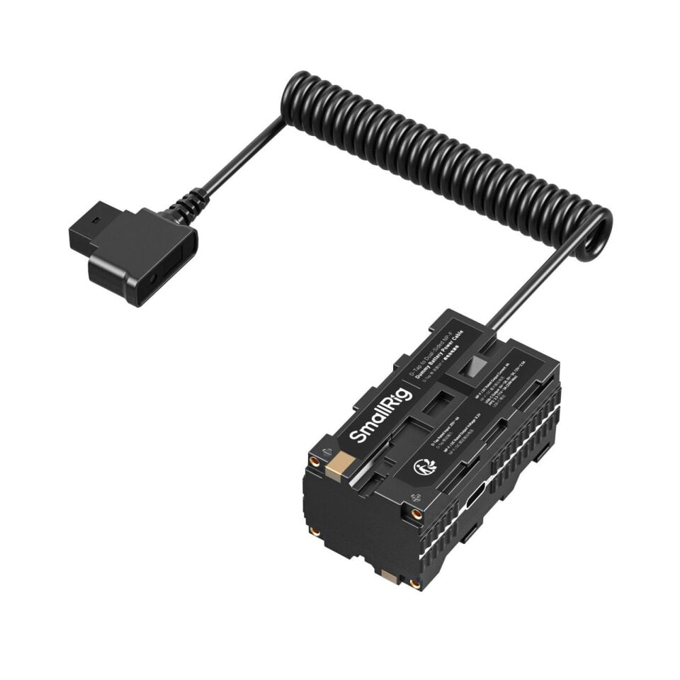 SmallRig 4884 D-Tap - Çift Taraflı NP-F Sahte Pil Güç Kablosu