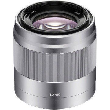 Sony SEL 50mm f/1.8 OSS Lens (Silver)