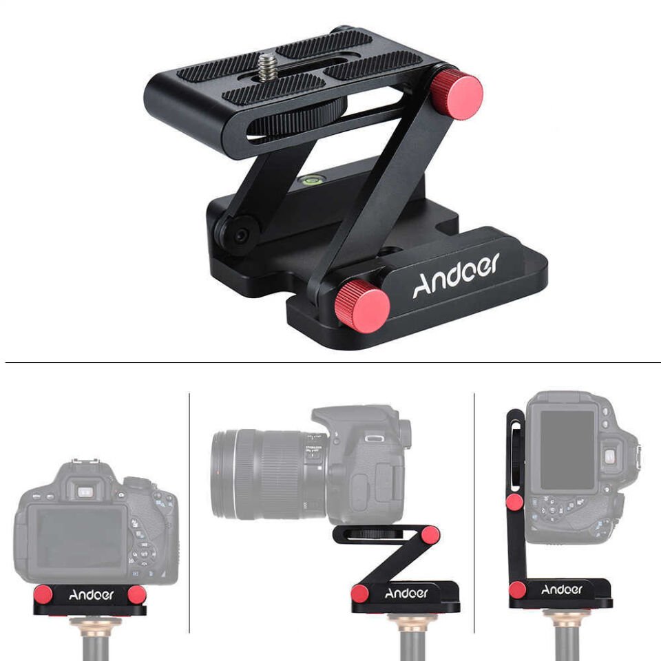 Andoer D5092 Z-5 Z-Tilt Kafalı Katlanır Hızlı Bırakma Plakası