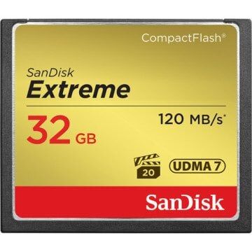 SanDisk 32GB Extreme CompactFlash 120MB/s Hafıza Kartı