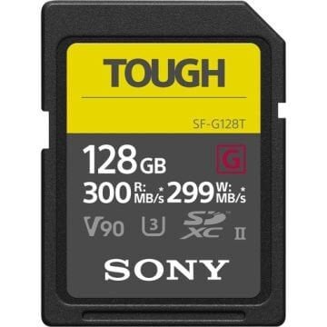 Sony 128GB TOUGH Series 300MB/s UHS-II V90 SDXC Hafıza Kartı
