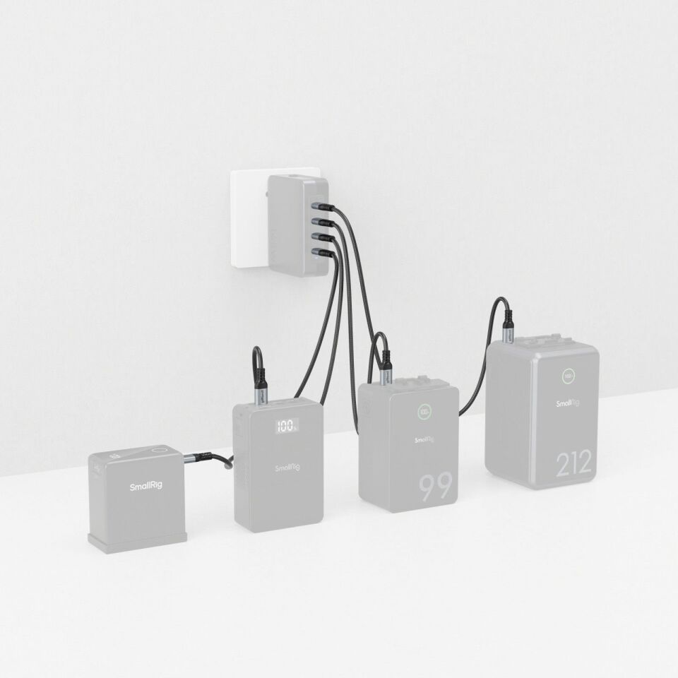 SmallRig 4908 240W USB-C (Düz) Güç Kablosu (100 cm)