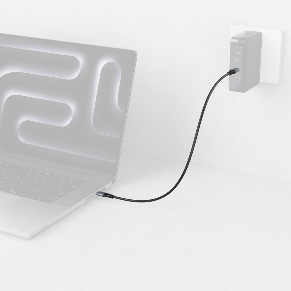 SmallRig 4908 240W USB-C (Düz) Güç Kablosu (100 cm)