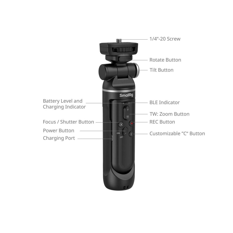 SmallRig 4551 SR-RG2 Çok İşlevli Kablosuz Kumanda