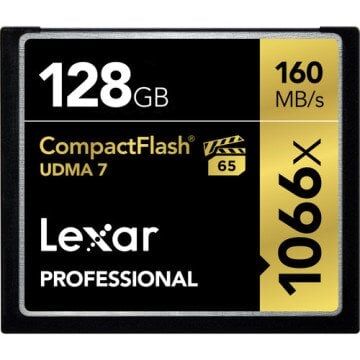 Lexar 128GB Professional 1066x CompactFlash 160MB/sn Hafıza Kartı