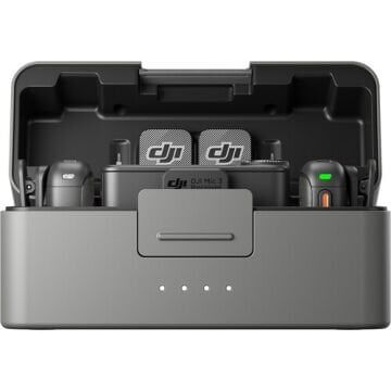 DJI Mic 3 İki Kişilik Kompakt Kablosuz Mikrofon Sistemi/Kamera ve Akıllı Telefon için Kaydedici
