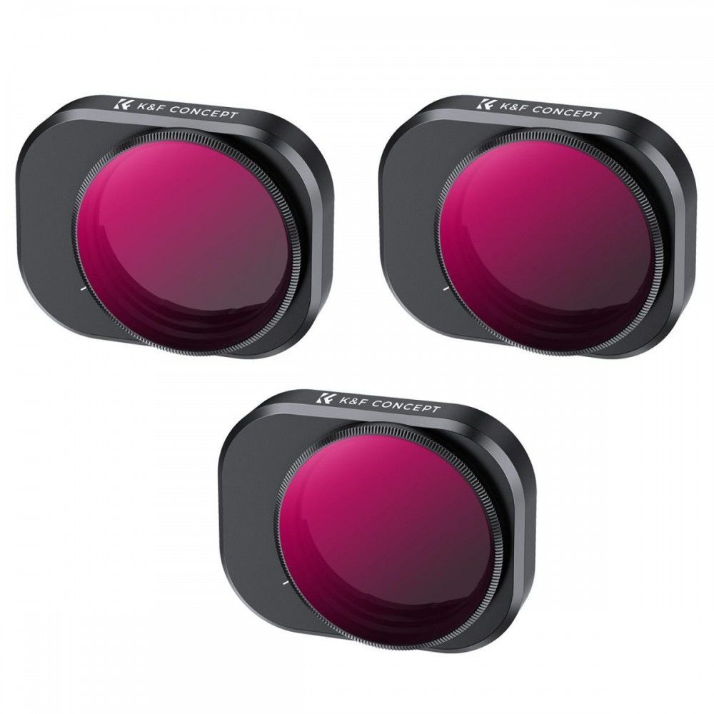 K&F CONCEPT DJI MİNİ 4 PRO ND FİLTER KİT 3 PACK (ND8 + ND16 & + ND32 )