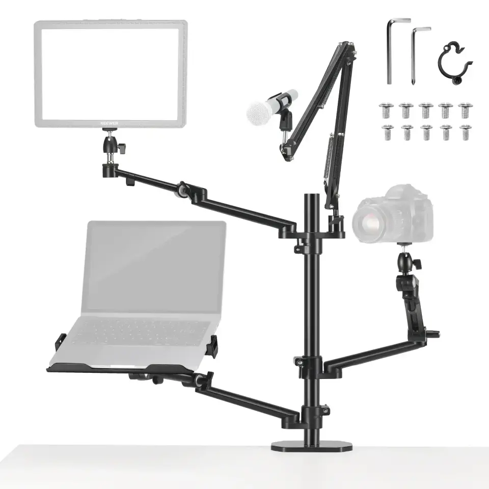 Neewer DS007 Dört Kollu Masaüstü Yayıncı Standı