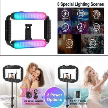 GVM TL-15RS Telefon/Kamera Evrensel LED Işıklı Kafes