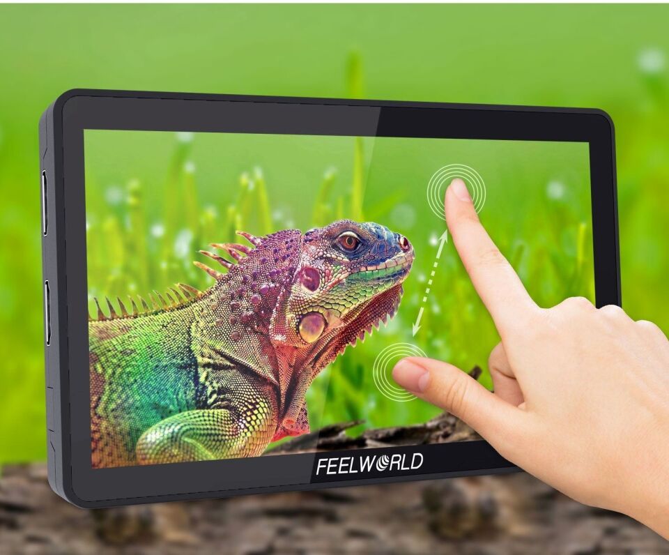 FEELWORLD F6 PLUS 6 inç  3D LUT Kamera  Alan Monitörü 1920x1080 HD 4K HDMI