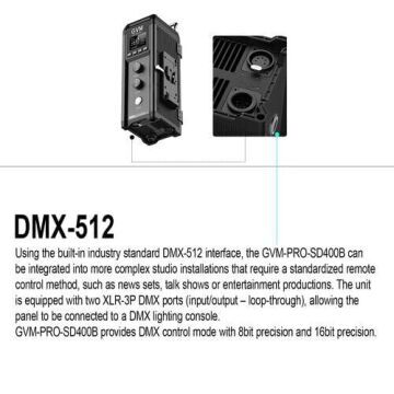 GVM Pro SD400B Bi-Color LED Video Işığı