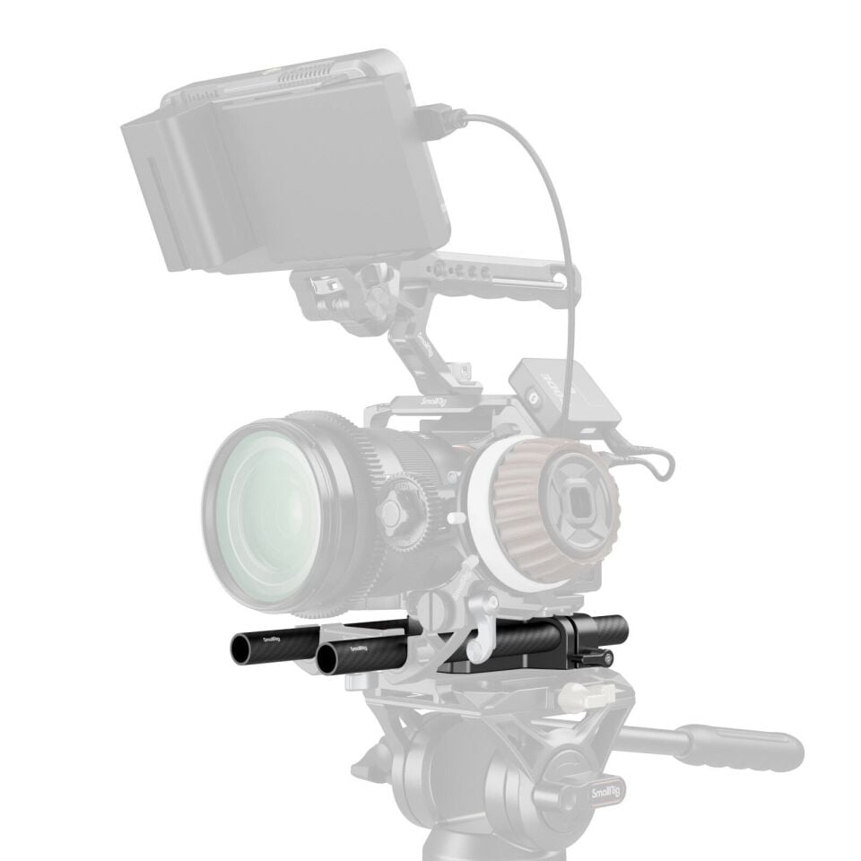 SmallRig 5609 Çift 15 mm Olta Kelepçeli Alt Montaj Plakası