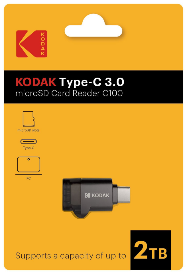 Kodak Micro SD Kart Okuyucu Type-C 3.0 C100