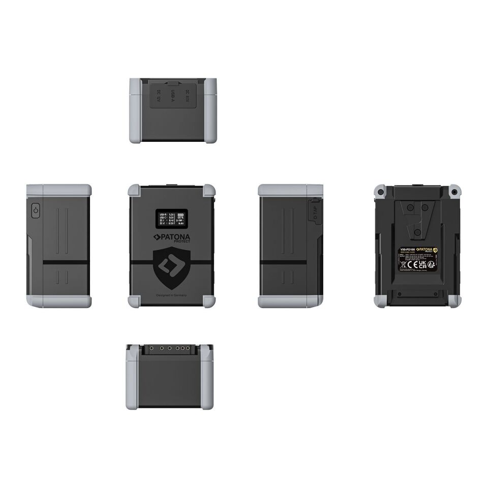 PATONA PROTECT V-Mount Pil V99-PD100 99Wh USB-C USB-A D-Tap 2xDC çıkışı
