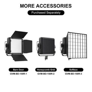 GVM YU150R 150W RGB LED Panel Işık (Hardcase)