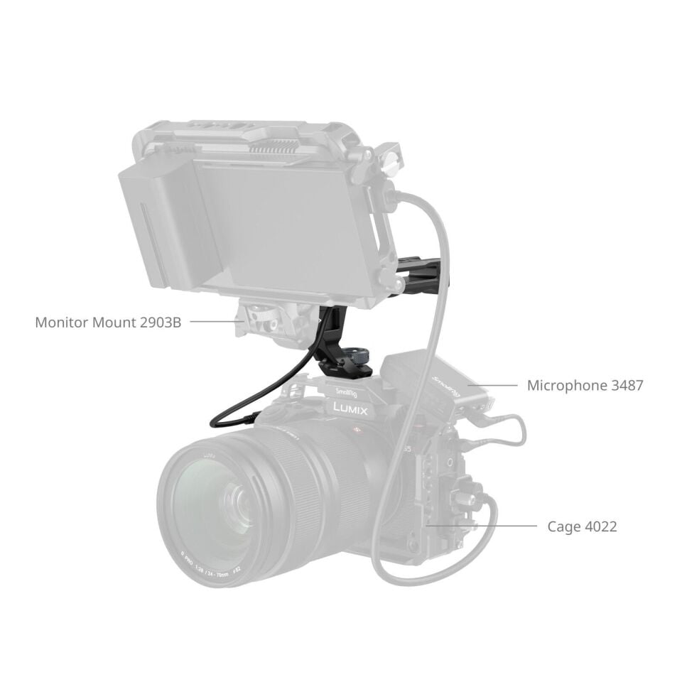 SmallRig 4927 Üst Tutma Kolu ve Geri Tetik Mekanizması (ARRI Yerleştirme Vidası)
