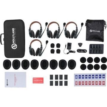 Hollyland 4-Person Noise Cancelling Double Headset Intercom
