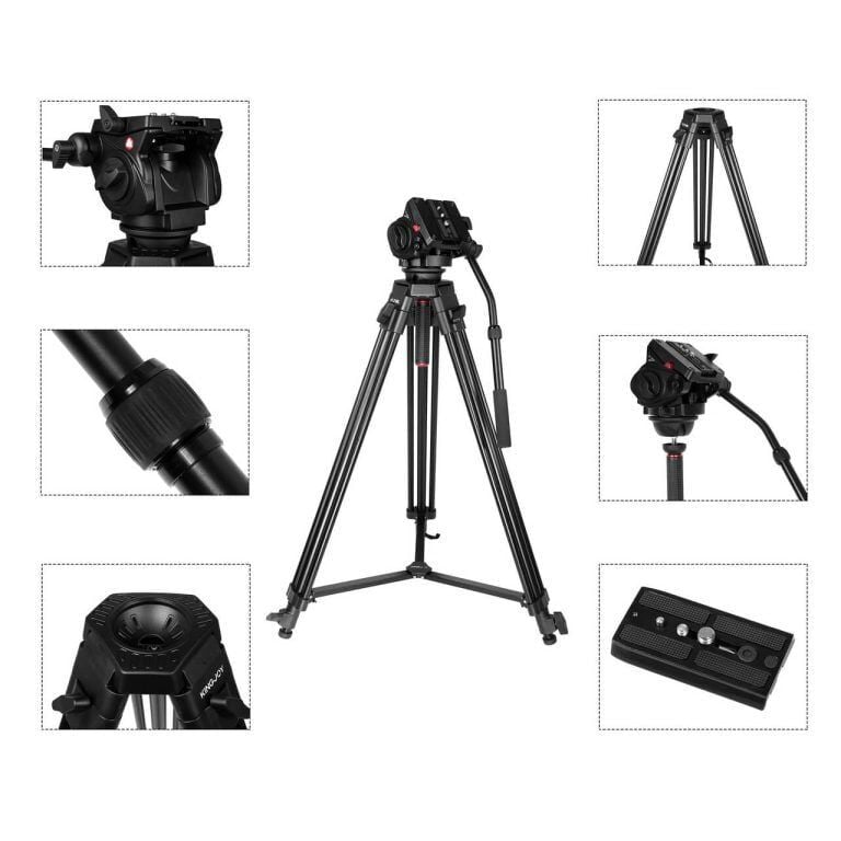 Kingjoy VT2100L+VT3530 Profesyonel Video Tripod