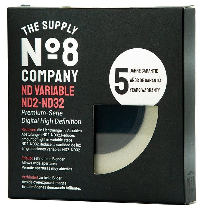 No8 Company 46mm Nano Variable Density ND 2-32 Filtre