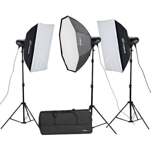 Visico VL-400 II Plus Elfin 3'lü Paraflaş Kiti