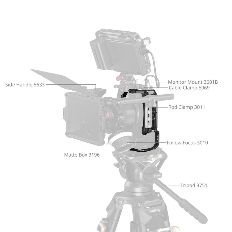 SmallRig 5954 ''HawkLock'' Hızlı Çıkarma  Canon EOS R6III Mark III / R6II Mark II için Kafes