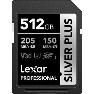 Lexar 512GB Professional SILVER PLUS UHS-I SDXC Hafıza Kartı