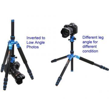 Benro / Mefoto A-1350Q1K Mag.Alum.Colorful Travel Angel Tripod (Black)