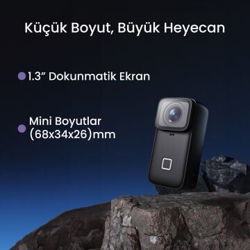 Sjcam C200 Pro Mini Aksiyon Kamera 4K/30 Frm - 6 Eksenli Stabilizatör