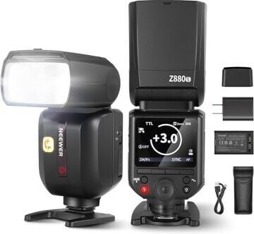 Neewer Z880-S TTL Sony Uyumlu 76W Akülü Tepe Flaşı