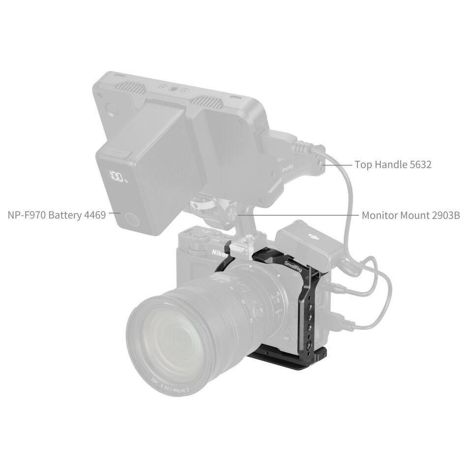 SmallRig Nikon ZR 5905 için  Yarım Kafes