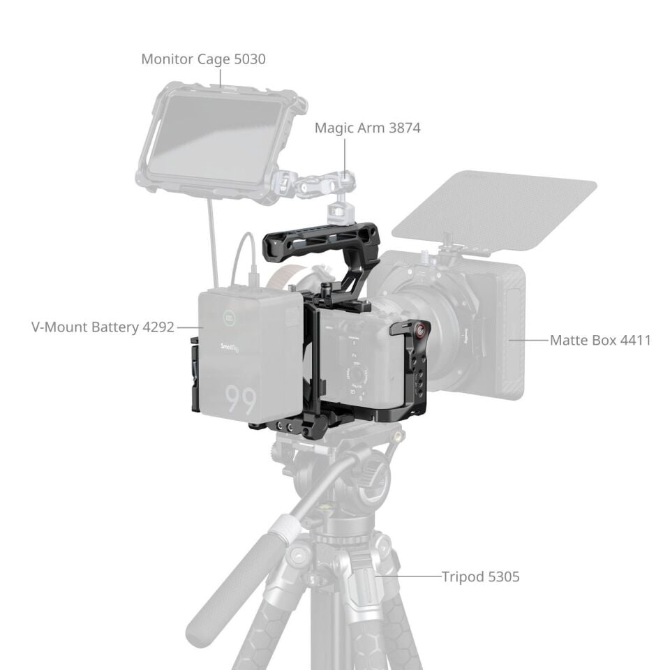 SmallRig 5823 Sony FX3 / FX30 için  Kafes Kiti