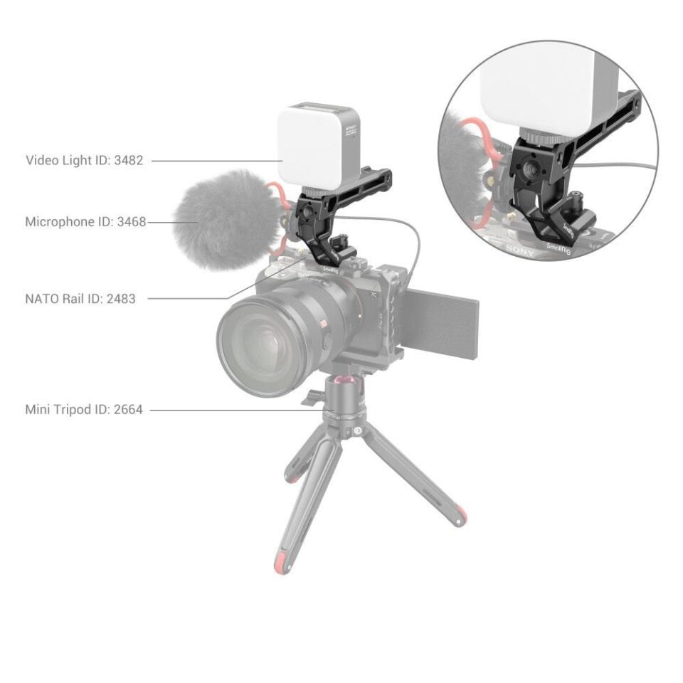SmallRig 3766 NATO Üst Sap (Lite)