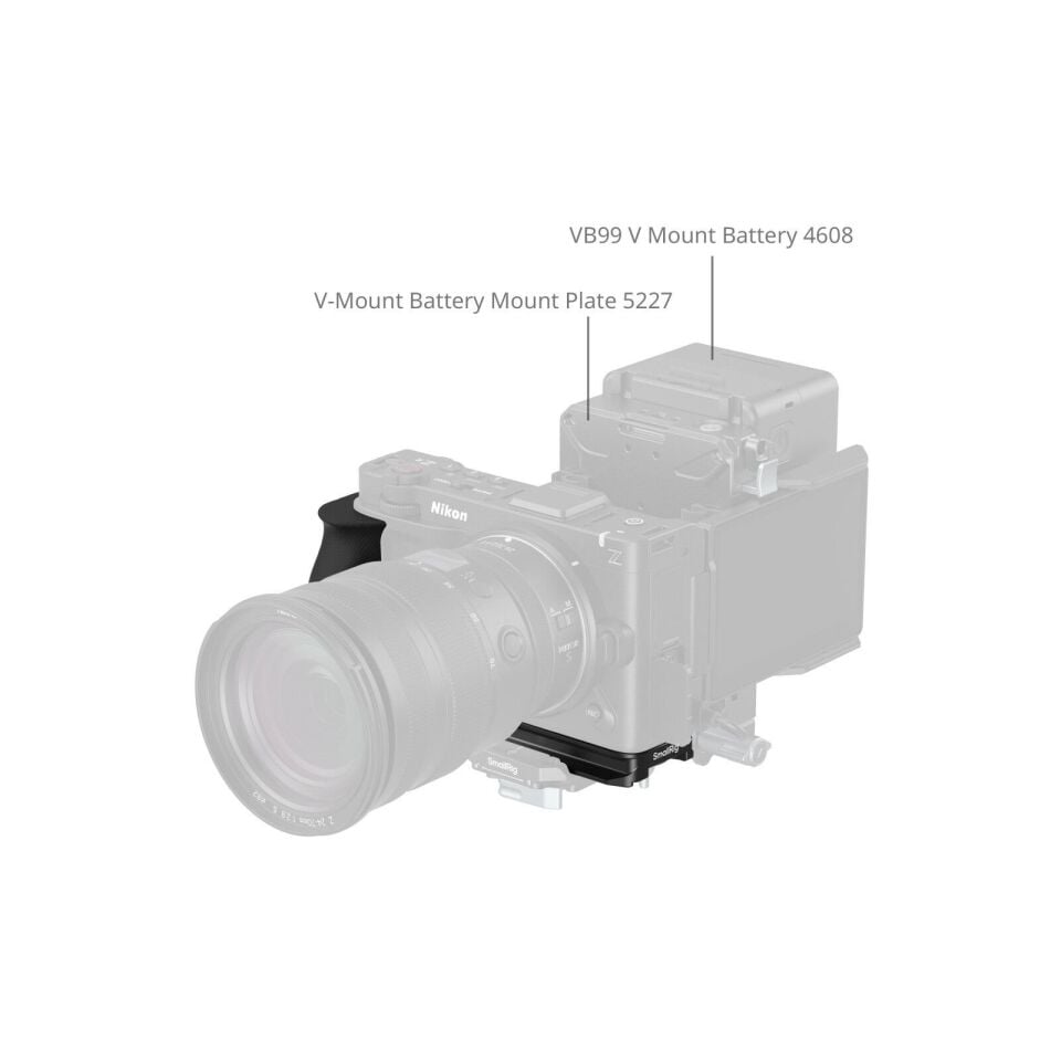 SmallRig 5466 Nikon ZR  için Silikon Saplı  L Şekilli Montaj Plakası