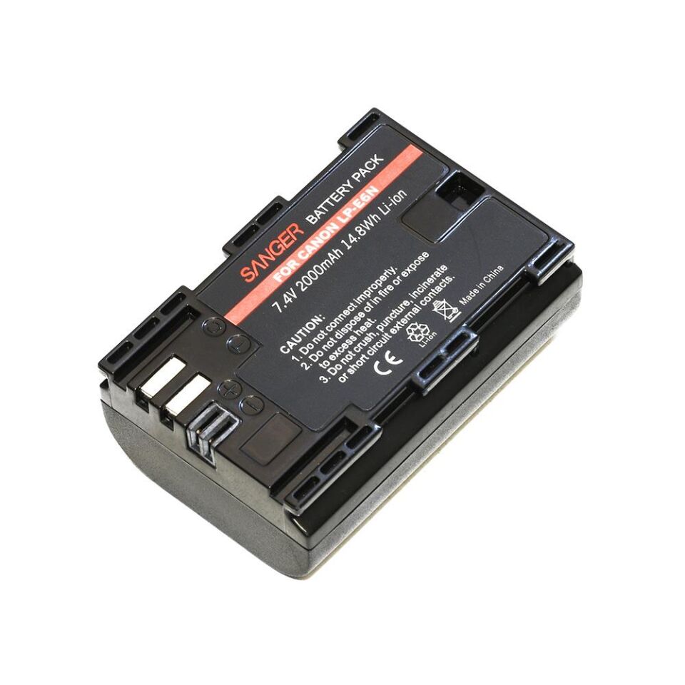 Sanger LP-E6N Canon Fotoğraf Makinesi Batarya