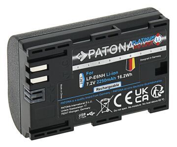 Patona 1361 Platinum Usb-C Girişli Batarya Canon LP-E6NH
