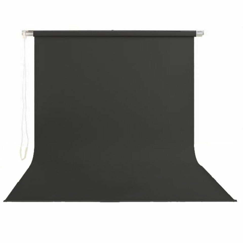 Stil Fon 270cm x 400cm Sonsuz Siyah Fon Perdesi Seti