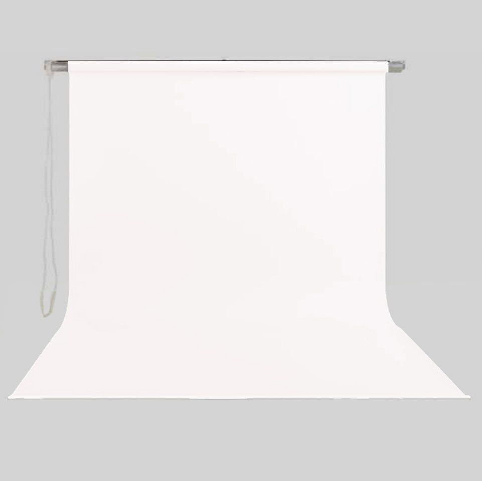 Stil Fon 270cm x 300cm Sonsuz Beyaz Fon Perdesi Seti