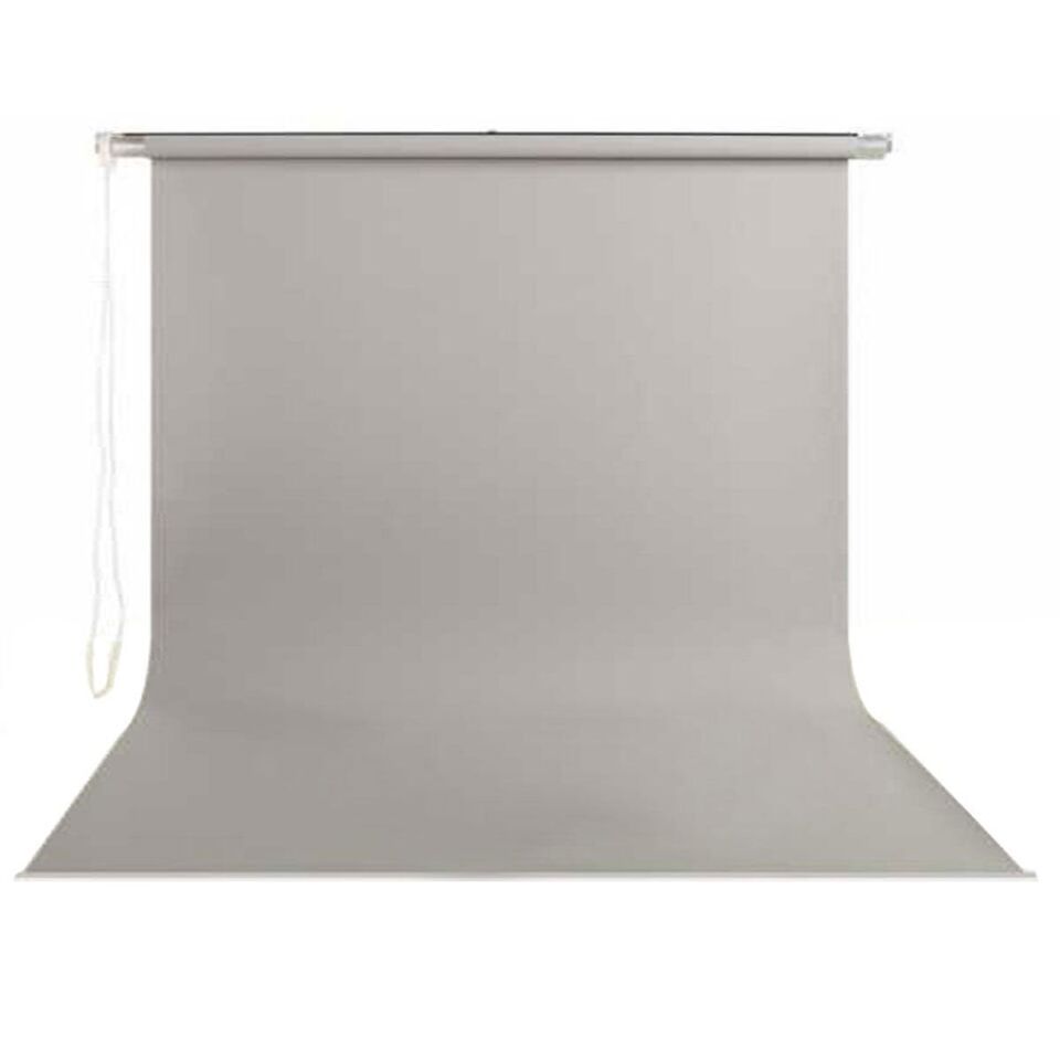 Stil Fon 195cm x 400cm Sonsuz Gri Fon Perdesi Seti