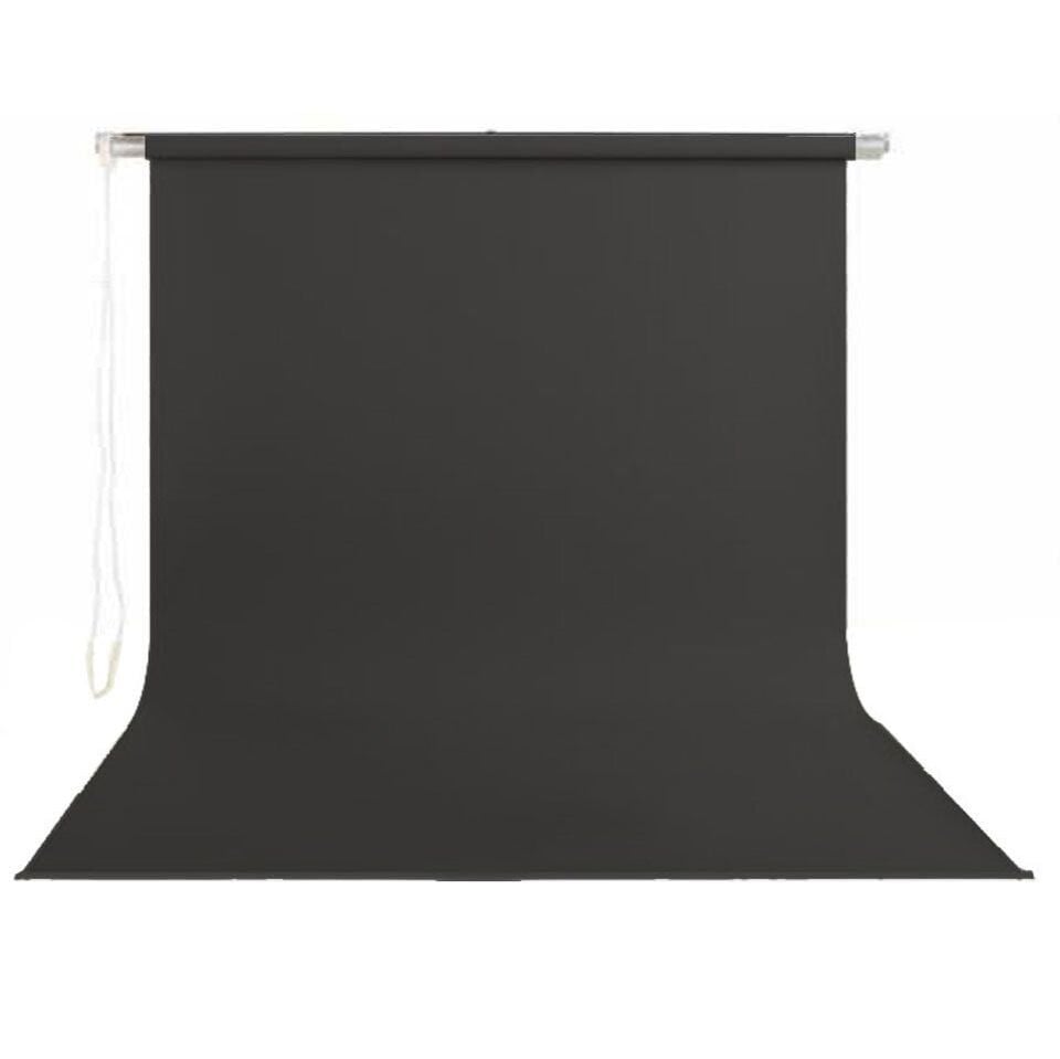 Stil Fon 195cm x 300cm Sonsuz Siyah Fon Perdesi Seti