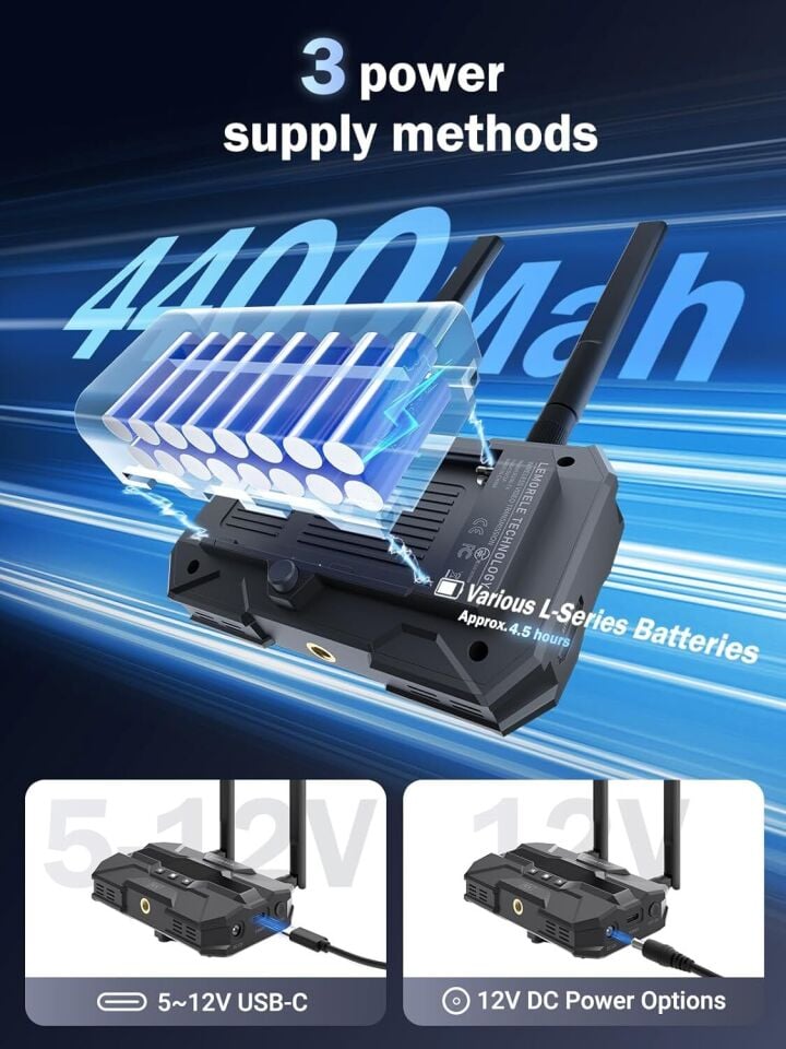 LEMORELE R200 1080 HDMI Kablosuz Görüntü Aktarım Cıhaz