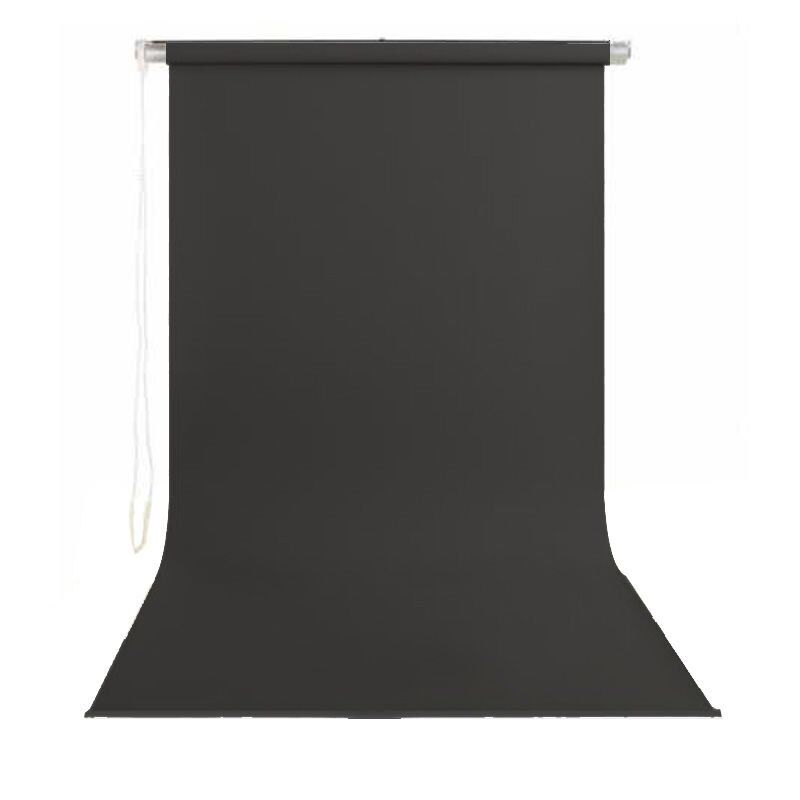 Stil Fon 130cm x 200cm Sonsuz Siyah Fon Perdesi Seti