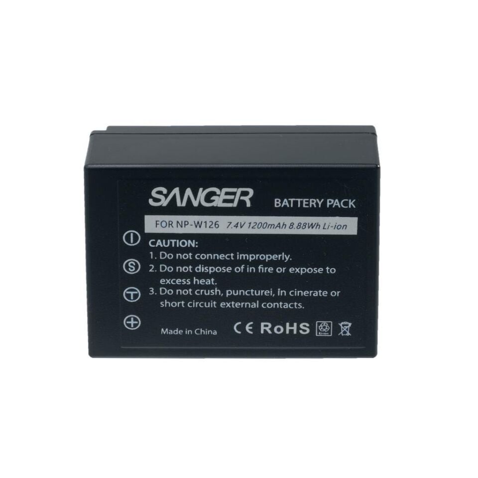 Sanger NP-W126 Fujifilm Fotoğraf Makinesi Batarya