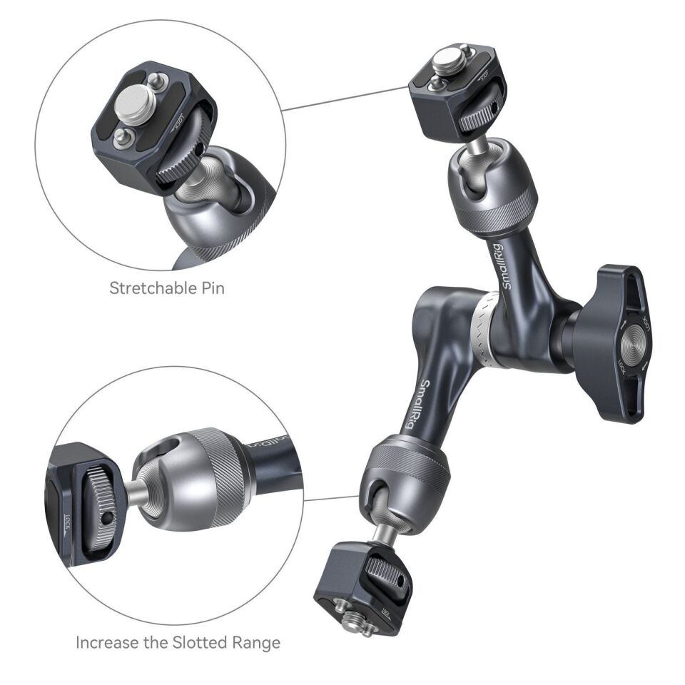 SmallRig 4899 Rosette Magic Arm (7'') 3/8''-16 ARRI Konumlandırma Vidası