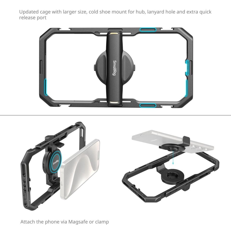 SmallRig 4704 Hepsi Bir Arada Telefon Video Kiti
