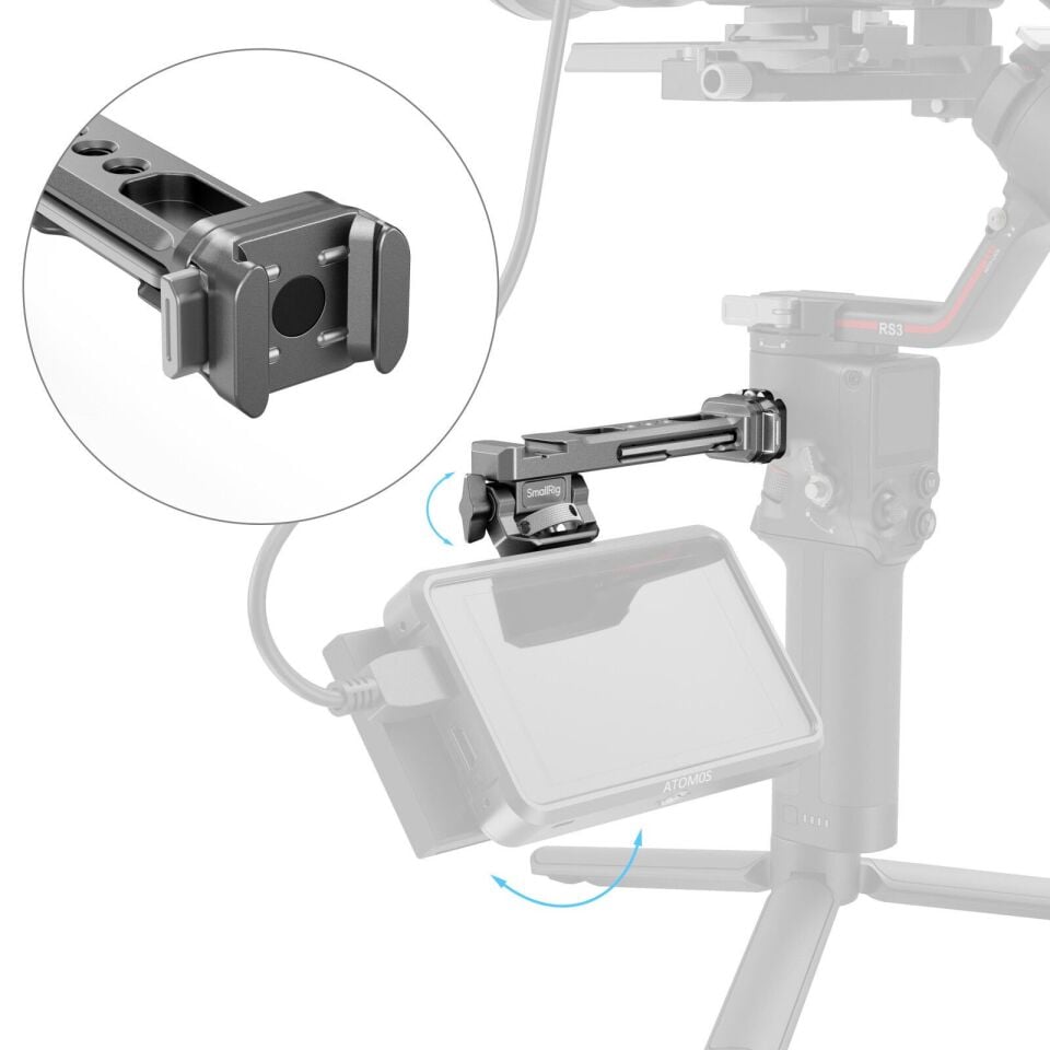 SmallRig 4637 HawkLock H21 DJI Sabitleyiciler için Monitör Desteği