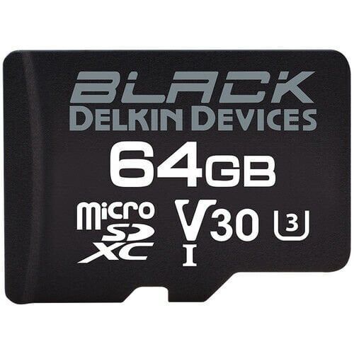 Delkin 64GB Micro SD UHS-I V30 Black Hafıza Kartı
